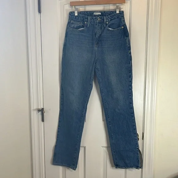 Good American Straight Leg Split Hem - Picture 5 of 13